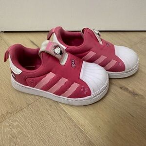 Adidas 360 hello kitty Kids Pink Slip-On Shoes toddler size 6